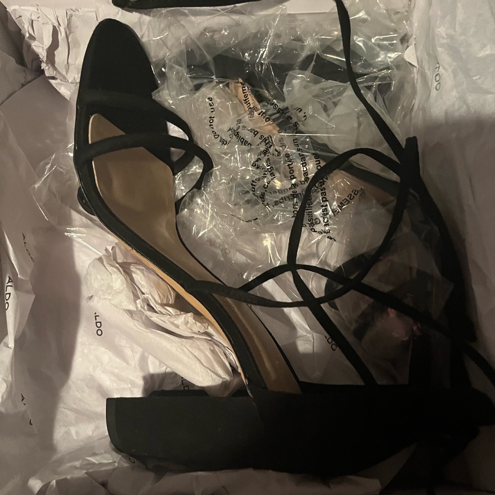 Black Aldo heels